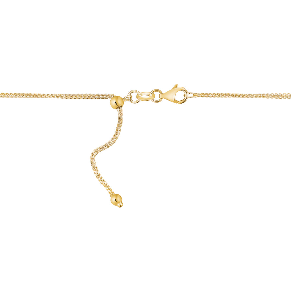 4mm 14kt Yellow Gold Wheat-Chain Bracelet