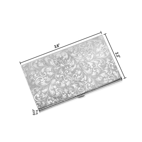 Z.SAMUEL Luxury Sterling Silver 925 Business Card Holder Italy for Men and Women