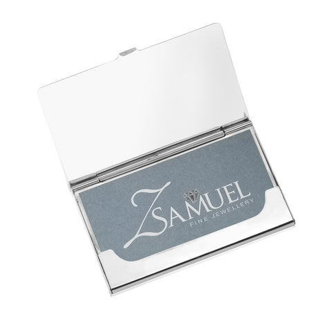 Z.SAMUEL Luxury Sterling Silver 925 Business Card Holder Italy for Men and Women